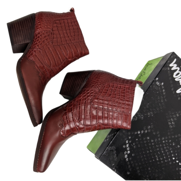 Anthropologie Sam Edelman Crock Leather Ankle Boots - Picture 6 of 6